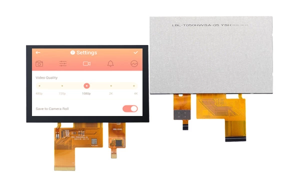 TFT LCD with capacitive touch panel PCAP